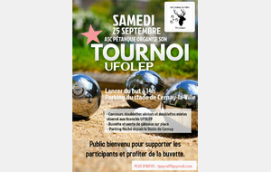 Concours Cernay la Ville samedi 25 septembre